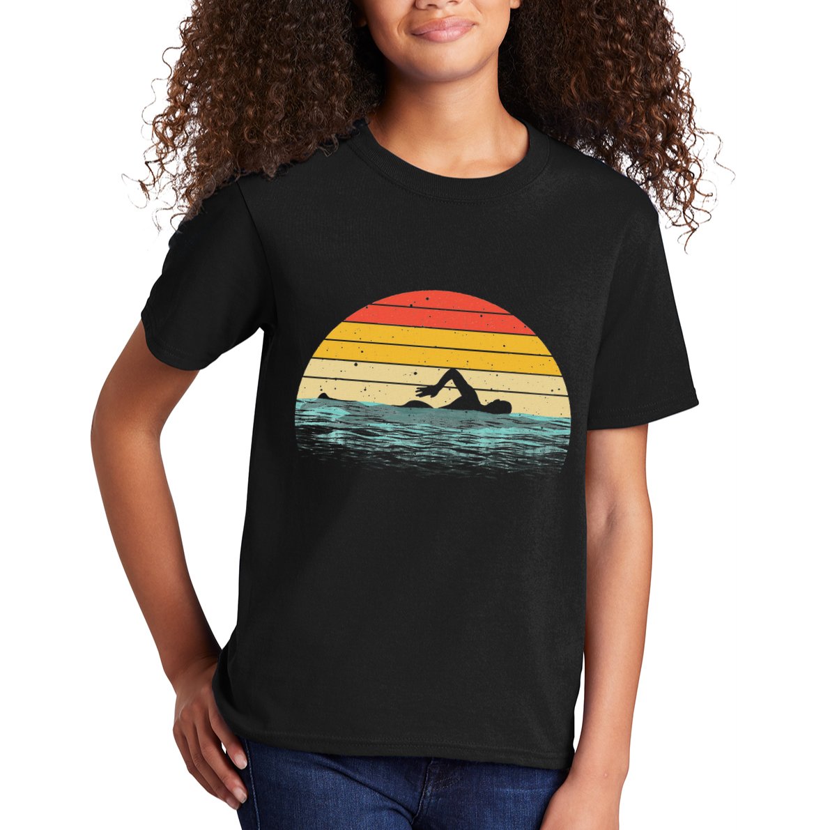 Swimming Gift Swimmer Swim Coach Kids T-Shirt