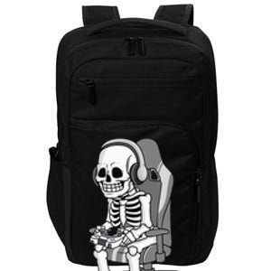 Spooky Gaming Skeleton Costume Impact Tech Backpack