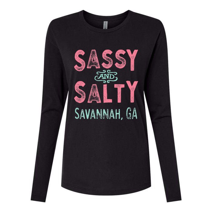 Savannah Georgia Sassy Souvenir Womens Cotton Relaxed Long Sleeve T-Shirt