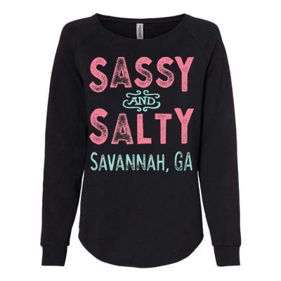 Savannah Georgia Sassy Souvenir Womens California Wash Sweatshirt