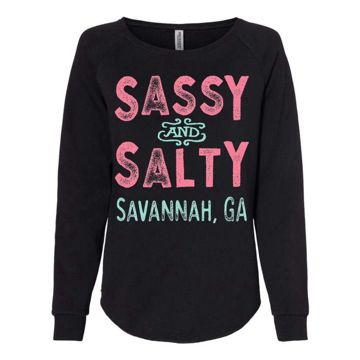 Savannah Georgia Sassy Souvenir Womens California Wash Sweatshirt