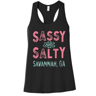 Savannah Georgia Sassy Souvenir Women's Racerback Tank