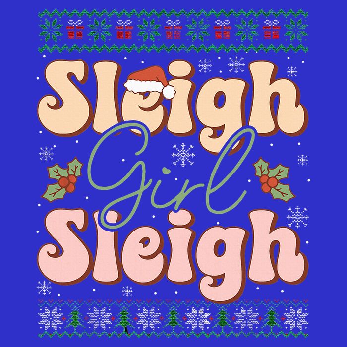 Sleigh Girl Sleigh Christmas Ugly Sweater Premium T-Shirt