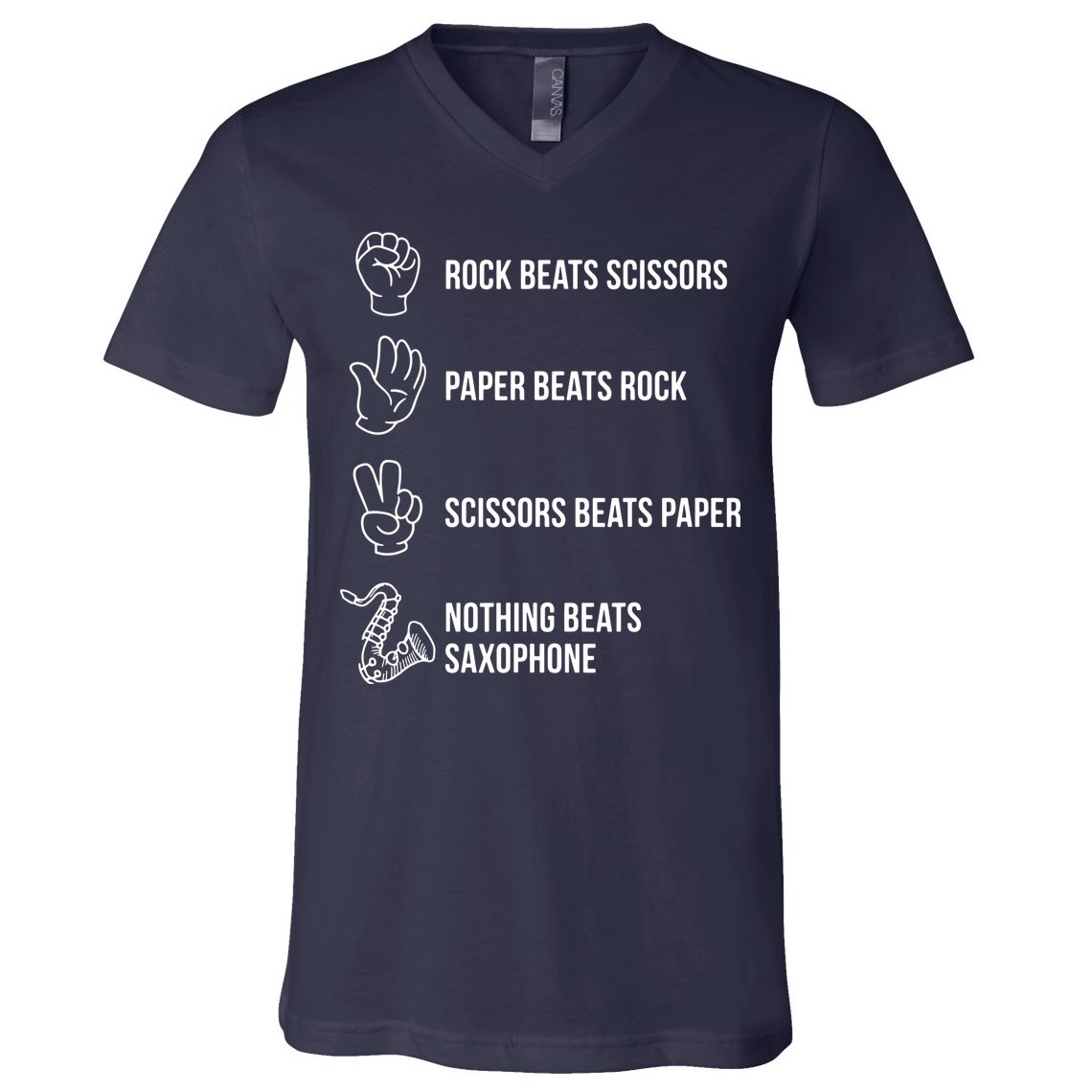 Saxophone Gift V-Neck T-Shirt