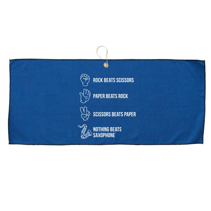 Saxophone Gift Large Microfiber Waffle Golf Towel