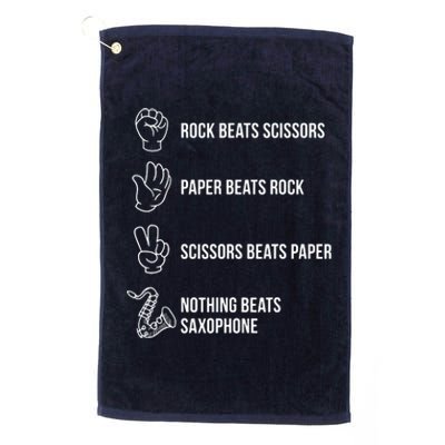 Saxophone Gift Platinum Collection Golf Towel