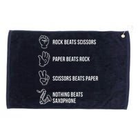 Saxophone Gift Grommeted Golf Towel