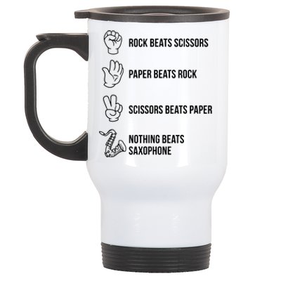 Saxophone Gift Stainless Steel Travel Mug