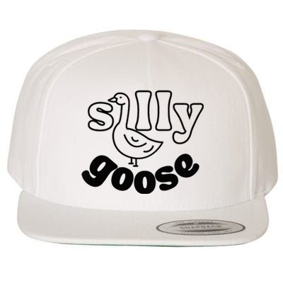 Silly Goose Wool Snapback Cap