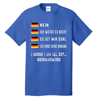 Speaking German Shirts Funny Deutsch Student German Language Tall T-Shirt