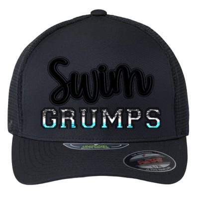 Swim Grumps Swimming Diving Camo Western Fathers Day Gift Flexfit Unipanel Trucker Cap