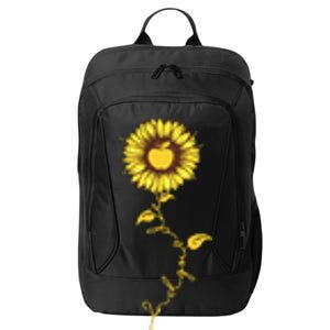 Second Grade Sunflower Apple Sunflower Geek Computer City Backpack