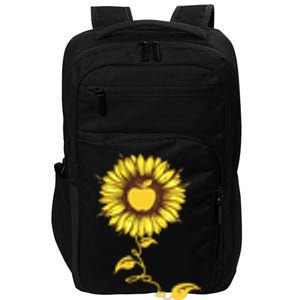 Second Grade Sunflower Apple Sunflower Geek Computer Impact Tech Backpack