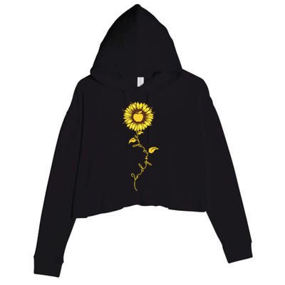 Second Grade Sunflower Apple Sunflower Geek Computer Crop Fleece Hoodie