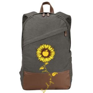 Second Grade Sunflower Apple Sunflower Geek Computer Cotton Canvas Backpack