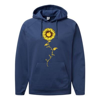 Second Grade Sunflower Apple Sunflower Geek Computer Performance Fleece Hoodie