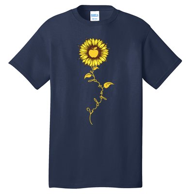 Second Grade Sunflower Apple Sunflower Geek Computer Tall T-Shirt