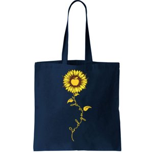 Second Grade Sunflower Apple Sunflower Geek Computer Tote Bag