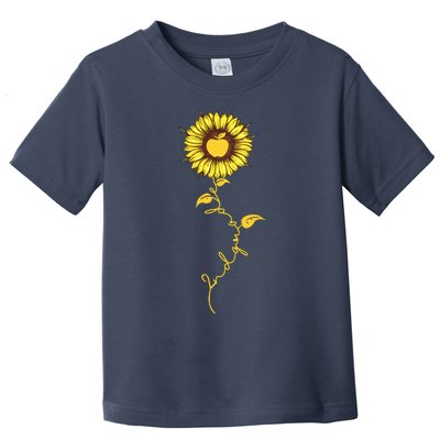 Second Grade Sunflower Apple Sunflower Geek Computer Toddler T-Shirt