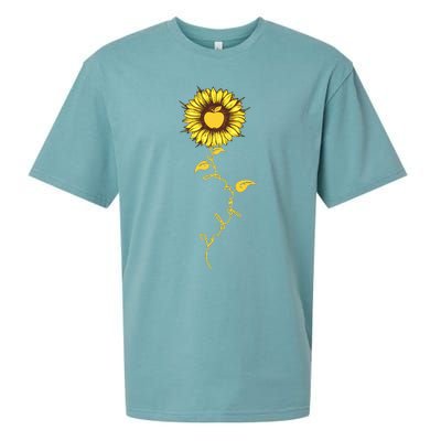 Second Grade Sunflower Apple Sunflower Geek Computer Sueded Cloud Jersey T-Shirt