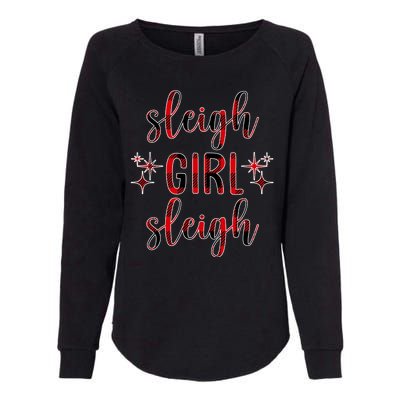 Sleigh Girl Sleigh Christmas Funny Gift Womens California Wash Sweatshirt