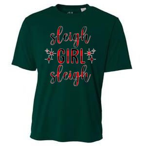 Sleigh Girl Sleigh Christmas Funny Gift Cooling Performance Crew T-Shirt