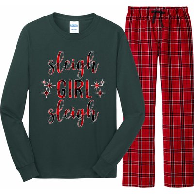 Sleigh Girl Sleigh Christmas Funny Gift Long Sleeve Pajama Set