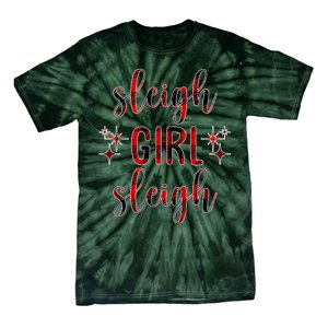 Sleigh Girl Sleigh Christmas Funny Gift Tie-Dye T-Shirt