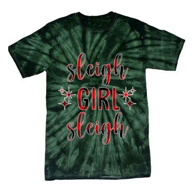 Sleigh Girl Sleigh Christmas Funny Gift Tie-Dye T-Shirt