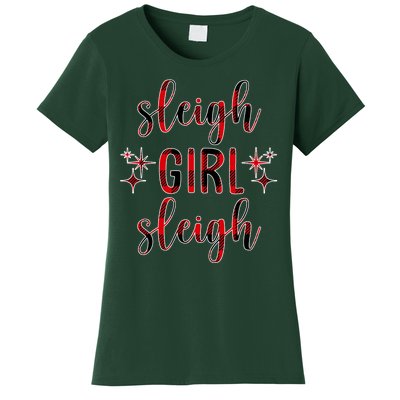 Sleigh Girl Sleigh Christmas Funny Gift Women's T-Shirt