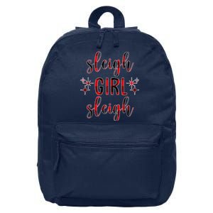 Sleigh Girl Sleigh Christmas Funny Gift 16 in Basic Backpack