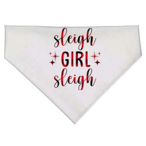 Sleigh Girl Sleigh Christmas Funny Gift USA-Made Doggie Bandana