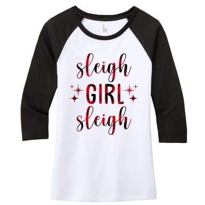 Sleigh Girl Sleigh Christmas Funny Gift Women's Tri-Blend 3/4-Sleeve Raglan Shirt