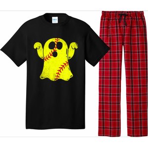 Softball Ghost Softball Lover Halloween Costume Pajama Set