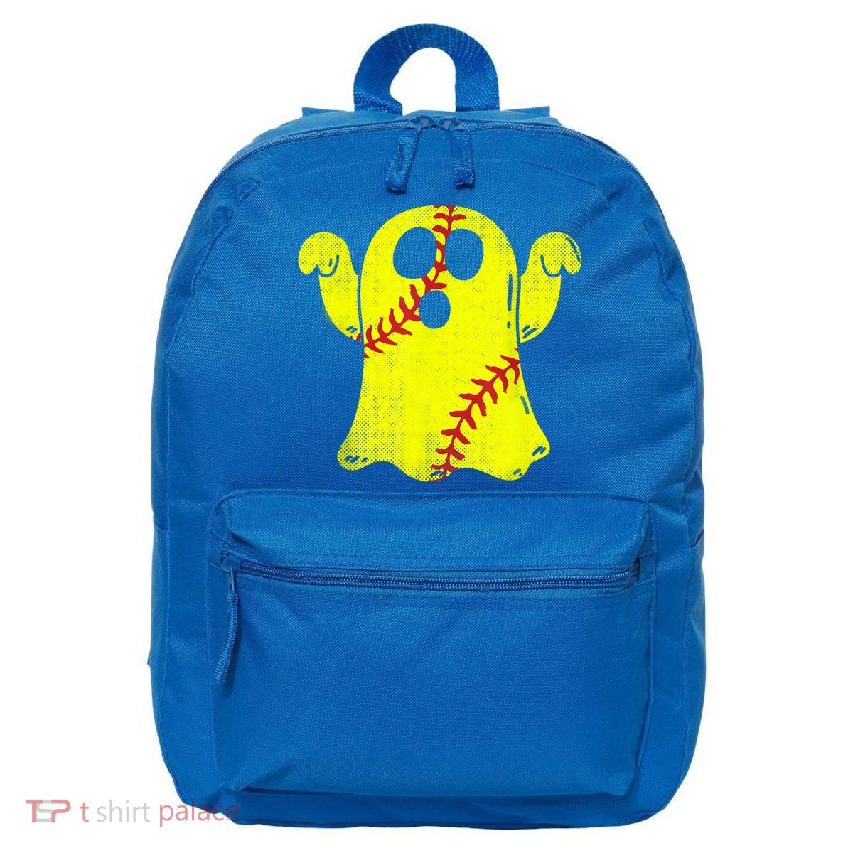 Softball Ghost Softball Lover Halloween Costume 16 in Basic Backpack