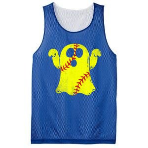 Softball Ghost Softball Lover Halloween Costume Mesh Reversible Basketball Jersey Tank