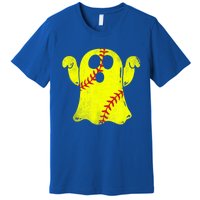 Softball Ghost Softball Lover Halloween Costume Premium T-Shirt