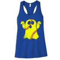 Softball Ghost Softball Lover Halloween Costume Women's Racerback Tank