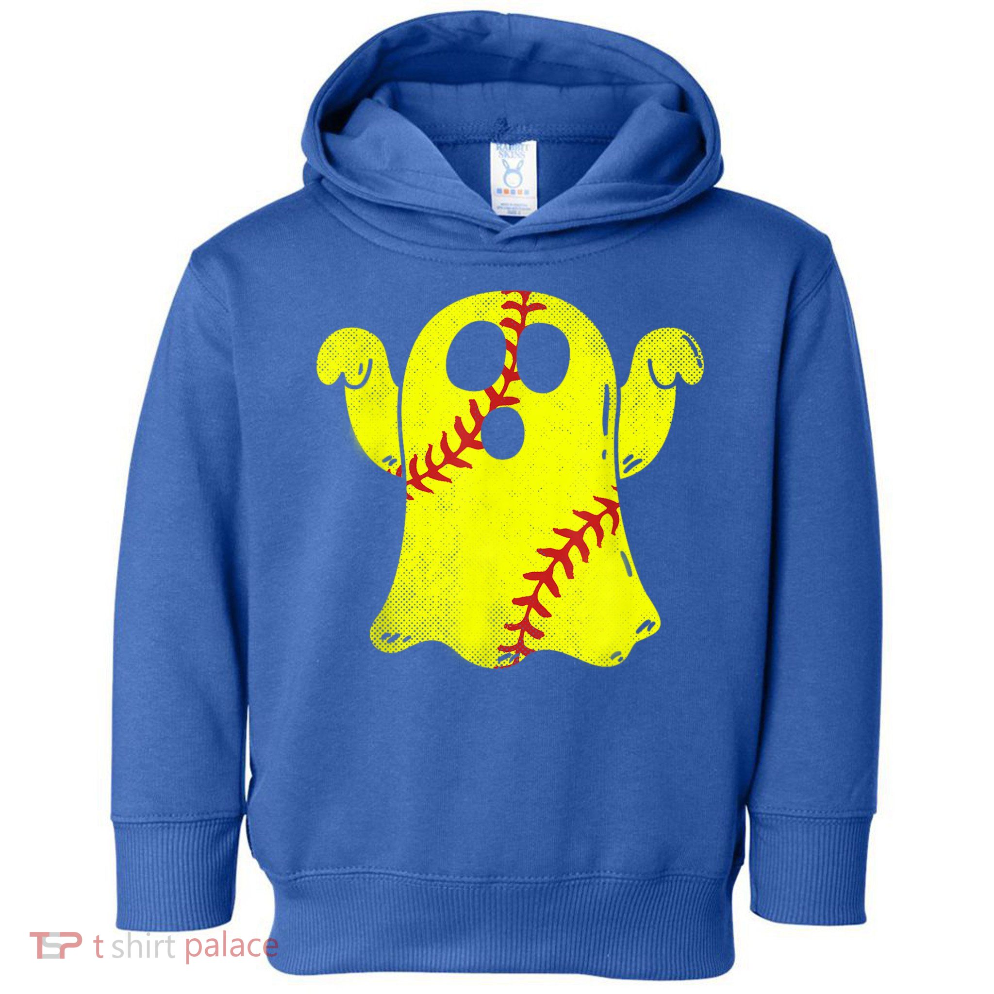 Softball Ghost Softball Lover Halloween Costume Toddler Hoodie