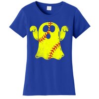 Softball Ghost Softball Lover Halloween Costume Women's T-Shirt