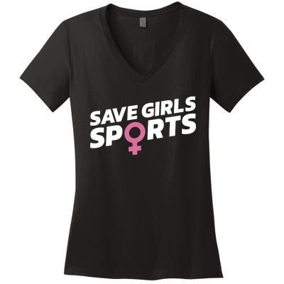 Save Girl Sports Women's V-Neck T-Shirt