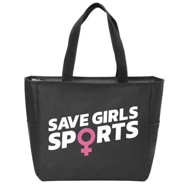Save Girl Sports Zip Tote Bag