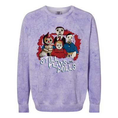 Steve Gonsalves Still Plays With Dolls New Colorblast Crewneck Sweatshirt