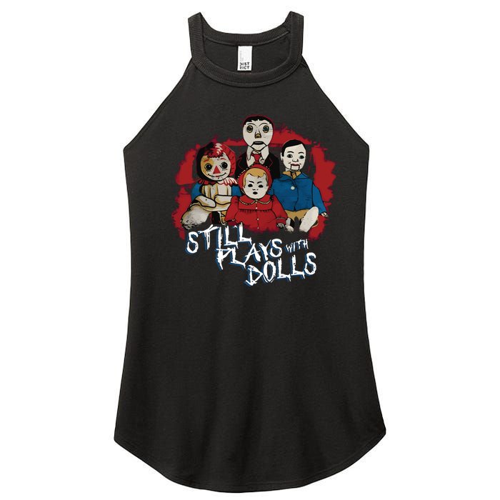 Steve Gonsalves Still Plays With Dolls New Women's Perfect Tri Rocker Tank