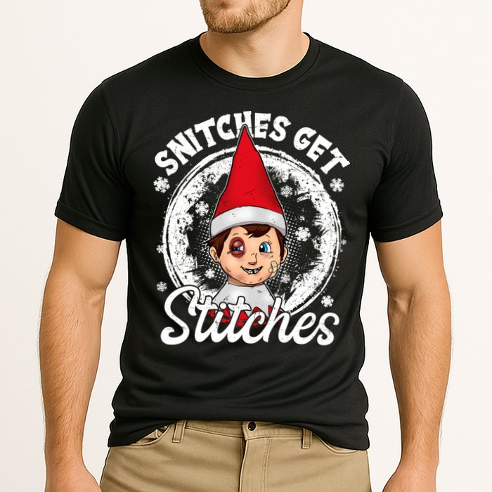 Snitches Get Stitches The Elf Xmas Funny Christmas Performance Shirt