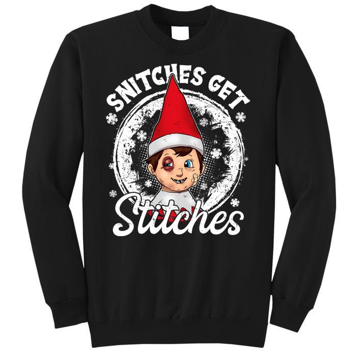 Snitches Get Stitches The Elf Xmas Funny Christmas Sweatshirt