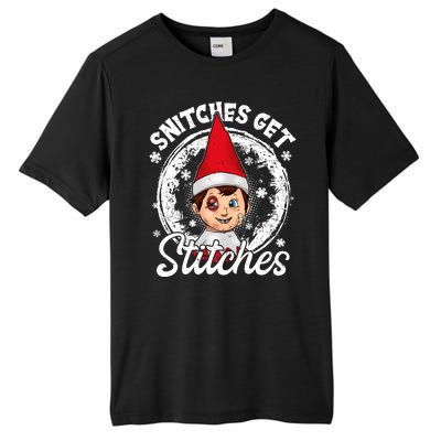 Snitches Get Stitches The Elf Xmas Funny Christmas Tall Fusion ChromaSoft Performance T-Shirt