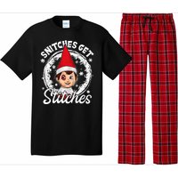 Snitches Get Stitches The Elf Xmas Funny Christmas Pajama Set