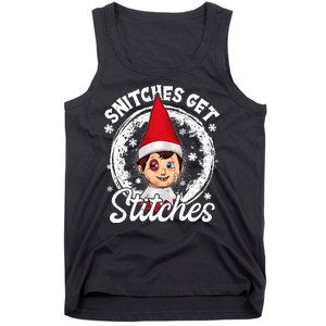 Snitches Get Stitches The Elf Xmas Funny Christmas Tank Top