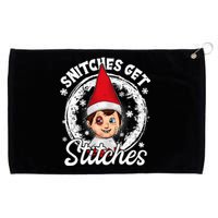 Snitches Get Stitches The Elf Xmas Funny Christmas Grommeted Golf Towel